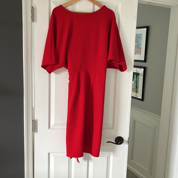 Mango NWT red wrap dress size L - Picture 5 of 5